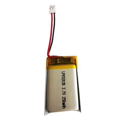 Bluetoothのために再充電可能なLP052030 3.7V 250mAhポリマー リチウムLipo電池