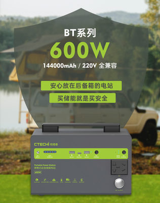 BP600Mの屋外の携帯用エネルギー蓄積 システム577Wh 156000mAhエネルギー蓄積電池