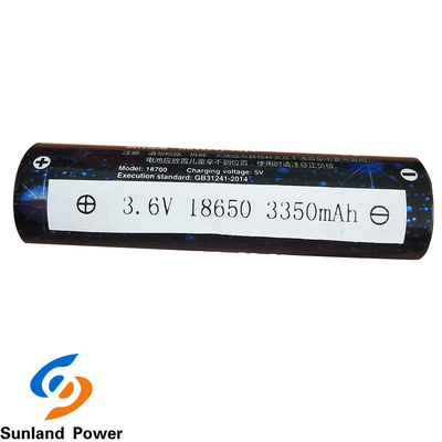 OEM USBターミナルとの円柱李イオン電池ICR18650 3.6V 3350mah