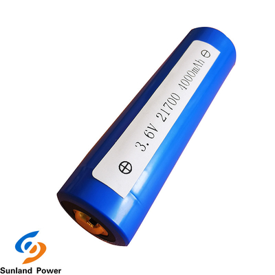 USBの300回の青いリチウム円柱電池ICR21700 3.6V 4000mahはサイクル寿命を