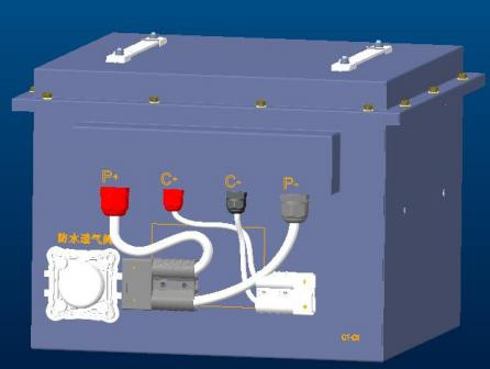 BMSで造られる24Volt 100Ah 2560WhのリチウムLiFePO4電池