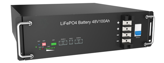 LiFePO4 51.2V 100Ah 5kWh深い周期電池のパックの組み込みスマートなBMSのバックアップ
