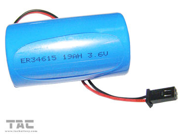 警報システムのための ER34615 19000mAh の高エネルギー密度 3.6V のリチウム電池