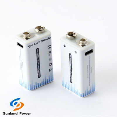 9V リチャージ可能なリチウムイオン電池 携帯USB C/C型コネクタ