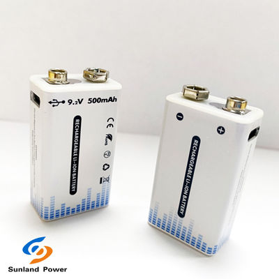 9V リチャージ可能なリチウムイオン電池 携帯USB C/C型コネクタ