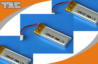 PDAエムピー・スリーMP4のスマート カードのためのGSP041235 3.7V 120mAhポリマー リチウム イオン電池