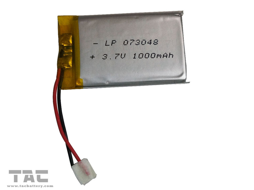 電気生産のためのLipo電池LP073048 3.7V 800mAhポリマー リチウム イオン