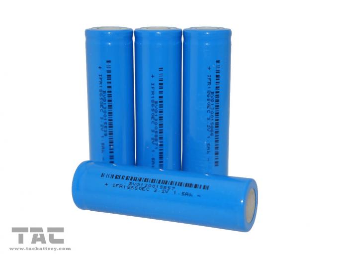懐中電燈のためのリチウム電池IFR18650 3.2V LiFePO4電池1400mAh