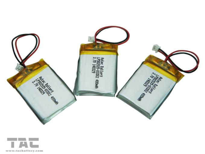伝達者のための高容量LP052030 3.7V 260mAhポリマー リチウム イオン電池