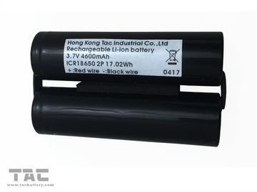 ヘッド ライトのためのNCM 18650のリチウム イオン電池3.7V 4600mAh電池のパック