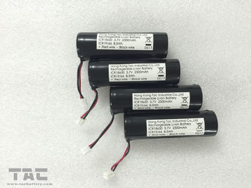 自転車のヘッドライトのための再充電可能な李イオン電池ICR18650 3.7V 2300mAh 8.5Wh