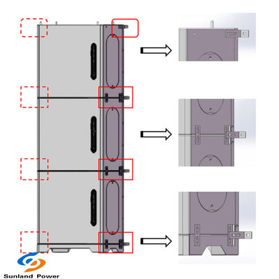 ライフPO4 バッテリー 48V 100Ah 太陽光パネル充電器 5-15kWh 家庭用エネルギー貯蔵システム