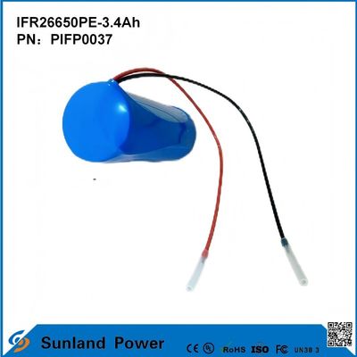 IFR26650PE-3.4Ah 3.2V LiFePO4 電池 ソーラーライト用の電球 懐中電灯 サイクル 寿命 2000 倍