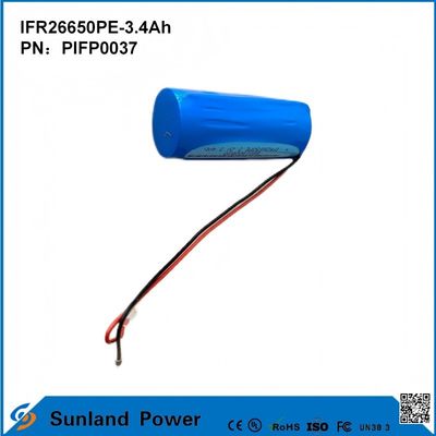 IFR26650PE-3.4Ah 3.2V LiFePO4 電池 ソーラーライト用の電球 懐中電灯 サイクル 寿命 2000 倍