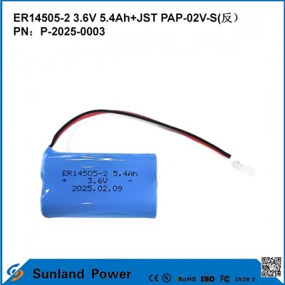 3.6V 5.4AH ER14505-2 プライマリ バッテリー 高速で安定した電圧 長寿命