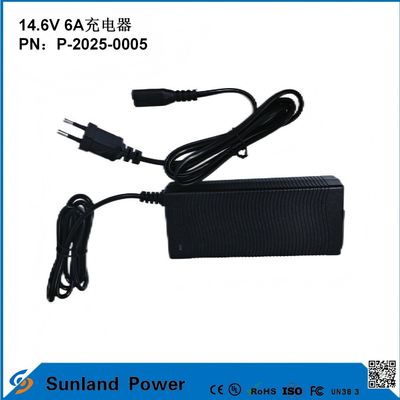 14.6V 6A 充電器,12.8V/14.4V リチウム鉄リン酸塩 (LiFePO4) と互換性 電池充電器,特に電動工具/電気のための設計 効率的な充電器,複数のデバイスと互換性