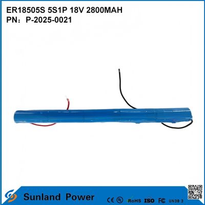 ER18505S 5S1P 18V 2800MAH 高温耐性,高容量バッテリー