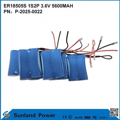 ER18505S 1S2P 3.6V 5600MAH 高温耐性,高容量バッテリー