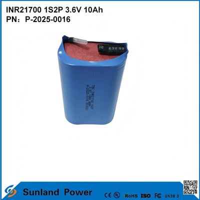 INR21700 1S2P 3.6V 10Ah 高速放電 高電力需要デバイスに適しています!