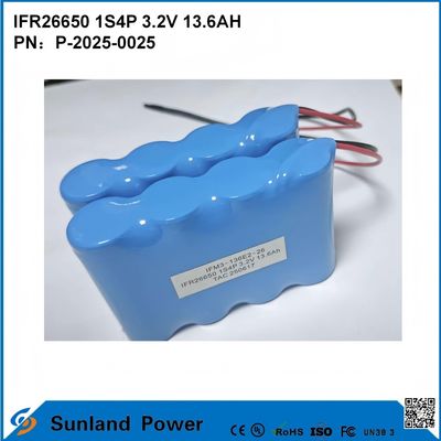 IFR26650 1S4P 3.2V 13.6Ah バッテリー,家庭用および商業用モバイルエネルギー貯蔵,高功率電力ツール,ドリル,サー,アングルグライダー,携帯医療用