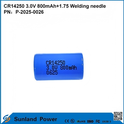 CR14250 3.0V 800MAH+1.75 溶接ニードルバッテリー