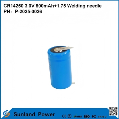 CR14250 3.0V 800MAH+1.75 溶接ニードルバッテリー