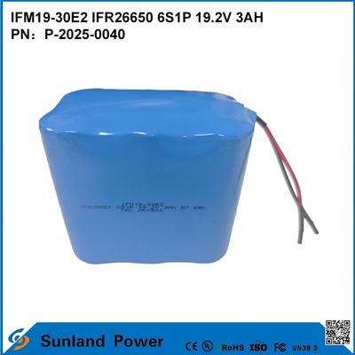 LiFePO4 IFM19-30E2 IFR26650 6S1P 19.2V 3AH電池 エネルギー貯蔵システム,電動工具に使用される