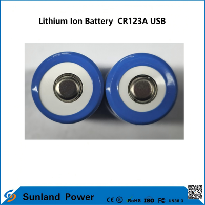 リチウムイオン電池 CR123A USB USB 充電式リチウムイオン電池の製造に適用します。