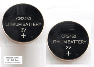 CR2450 3.0V 600mA李Mnの時計のメモリ・カードのためにバターのような第一次リチウム硬貨の細胞