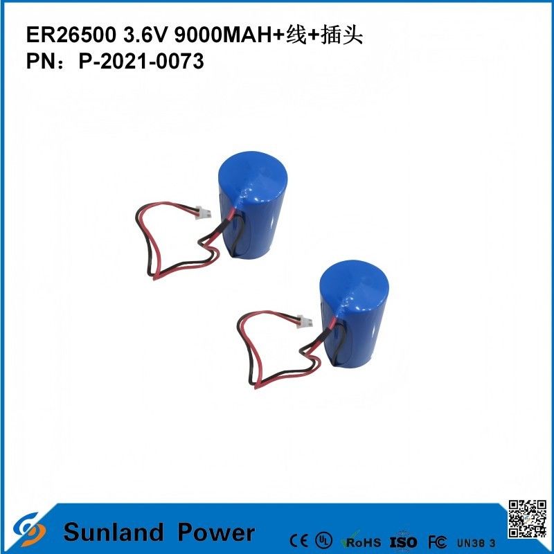 3.6V 9AH ER26500 プライマリ バッテリー 高速で安定した電圧 長寿命