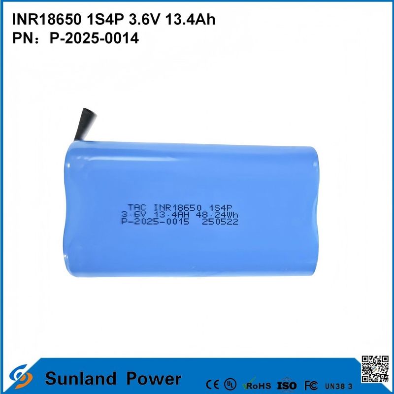 INR18650 1S4P3.6V 13.4Ah 高容量と高電圧の完璧な組み合わせ