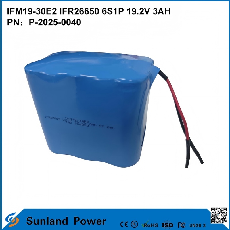 LiFePO4 IFM19-30E2 IFR26650 6S1P 19.2V 3AH電池 エネルギー貯蔵システム,電動工具に使用される