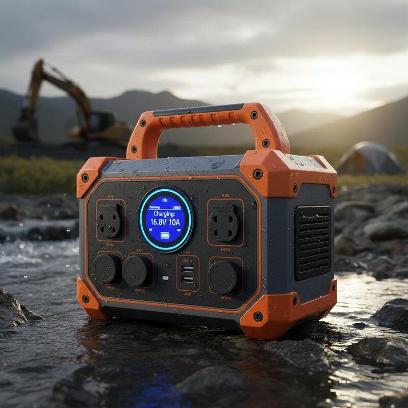 IP65 Waterproof Portable Power Station with Pure Sine Wave Inverter and 288.6Wh Capacity for Outdoor and Emergency Use