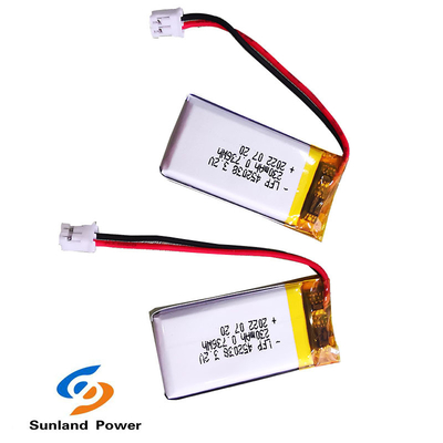 LP0452038 3.2V 230mAhポリマー リチウム イオン電池LiFePo4 Rechargeble