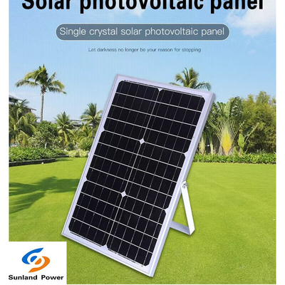 家のためのモノクリスタル ケイ素のモノラル太陽電池パネル18V 30W 1.66A