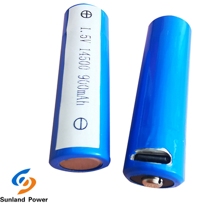 ODMの範囲の円柱李イオン電池ICR14500 1.5V 900MAH