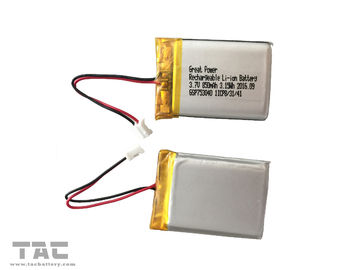 車のためのBIS 3.7V李ポリマー電池GSP753040のリチウム電池850mAHは安全システムを取付けました