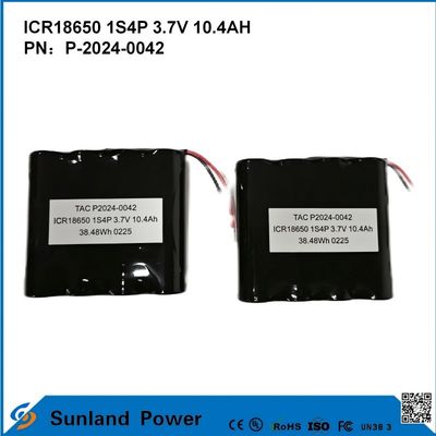 ICR 18650 1S4P バッテリー 汎用的で高容量リチウム バッテリー ソリューション 複数のデバイスの長寿命のバッテリー要件を満たし,低電力医療機器に信頼性の高いエネルギーを供給します