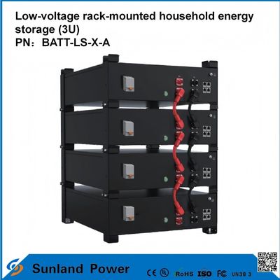 3U 低電圧 インテリジェント コントロール ホーム エネルギー ストレージ オールインワン バトラー LiFePO4 51.2V 50A 5120Wh16S1P プリズマ LFP バッテリー アルミシェル 3.2V/100Ah サイクル寿命 4000サイクル