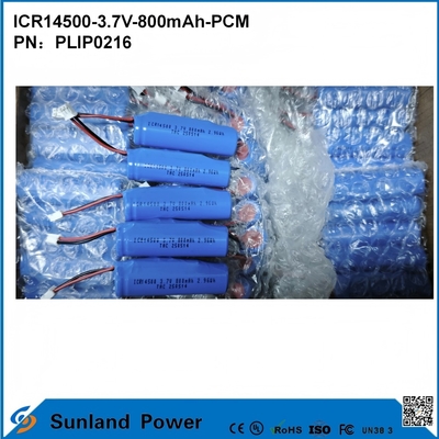 ICR14500-3.7V-800mAh-PCM バッテリー LEDライト デジタル製品 スマートホーム デバイス 無線マウス 電動歯ブラシ シェーバー