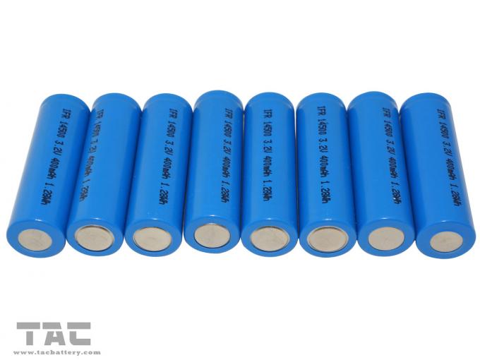 3.2V LiFePO4電池14500格子安定エネルギー蓄積システムのための500mAh力のタイプ
