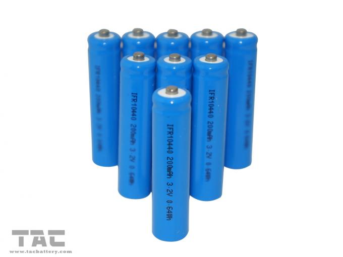 太陽プロダクトのためのリチウム イオン電池3.2V LiFePO4電池AAA/IFR10440 200mAh