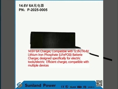 14.6V 6A 充電器,12.8V/14.4V リチウム鉄リン酸塩 (LiFePO4) と互換性 電池充電器,特に電動工具/電気のための設計 効率的な充電器,複数のデバイスと互換性