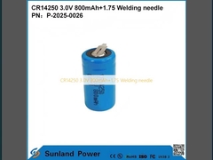 CR14250 3.0V 800mAh+1.75 溶接針