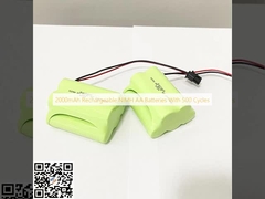2000mAh 再充電可能なNiMH AAバッテリー 500サイクル