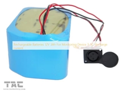 監視デバイス用12V 3Ah充電式バッテリー 3-5C放電電流